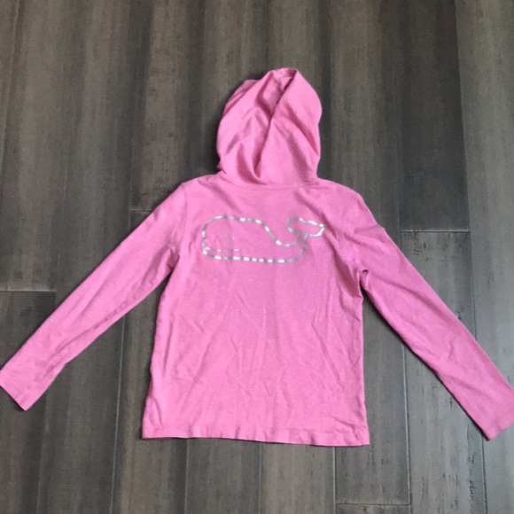 Girls vineyard vines long sleeve tee with hood - Picture 5 of 7